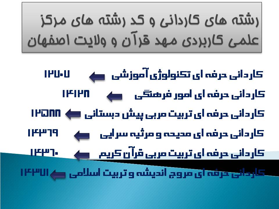 دوره های کاردانی 1401